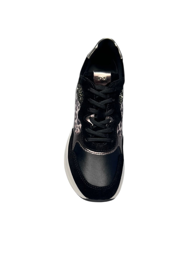 sneaker donna pelle nero