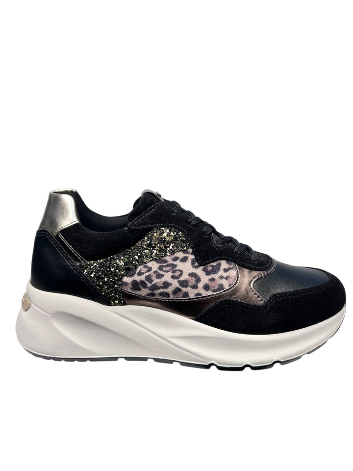 sneaker donna pelle nero