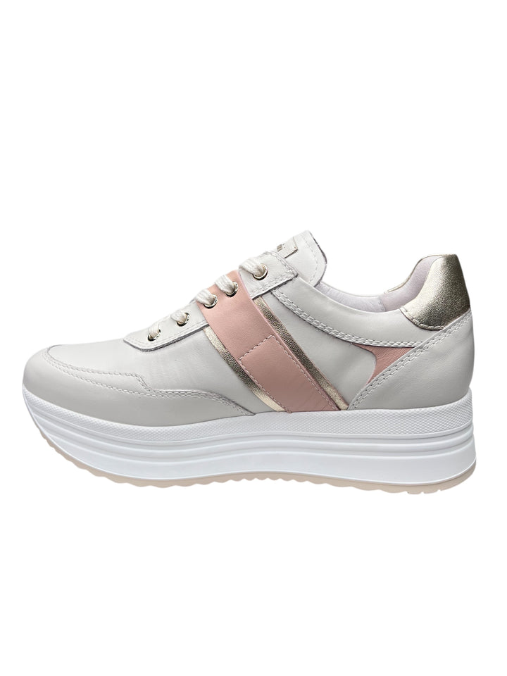 sneakers donna pelle nero giardini art.e512911d713 osso