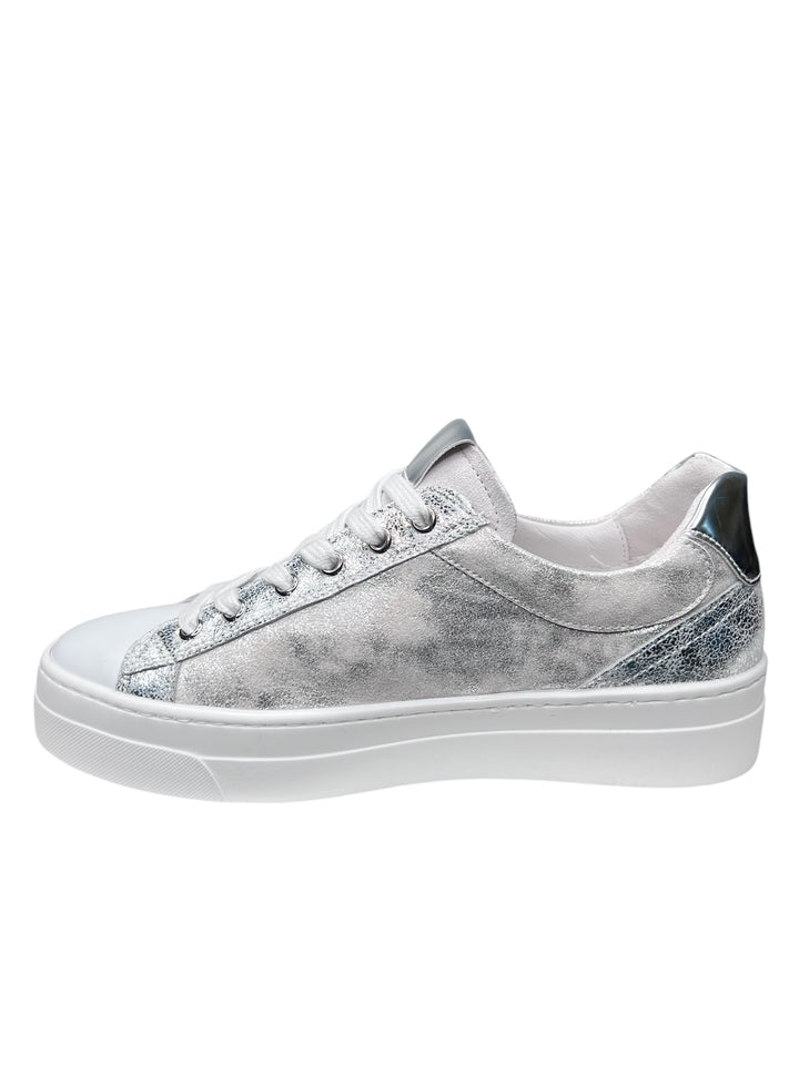 sneakers donna pelle nero giardini art.e513010d707 bianco