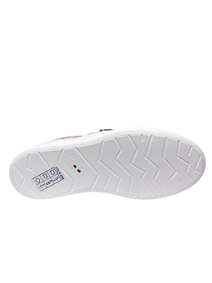 sneakers donna pelle nero giardini art.e513023d713 osso