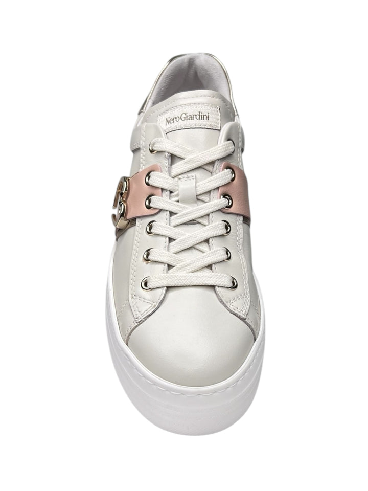 sneakers donna pelle nero giardini art.e513023d713 osso
