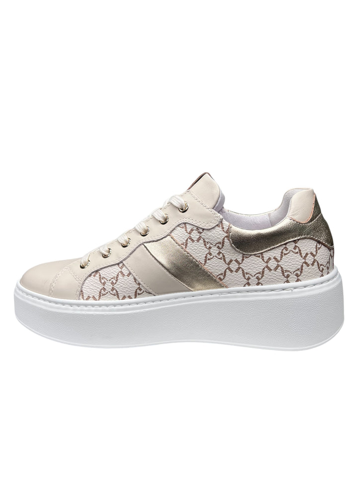 sneakers donna pelle nero giardini art.e513080d710 osso