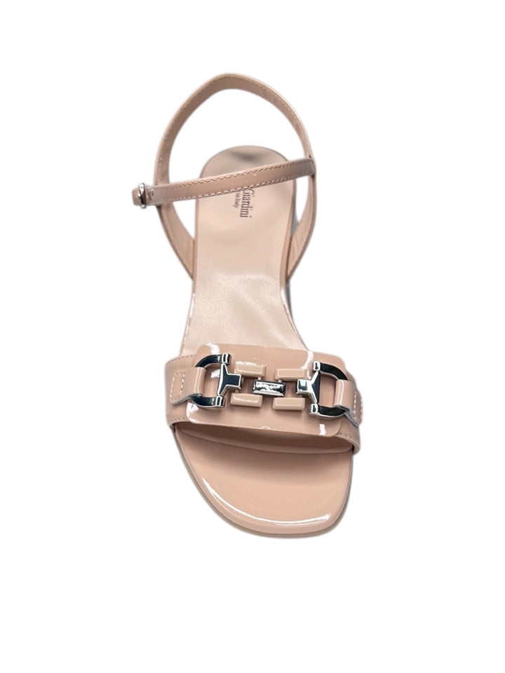 sandalo donna in pelle cipria