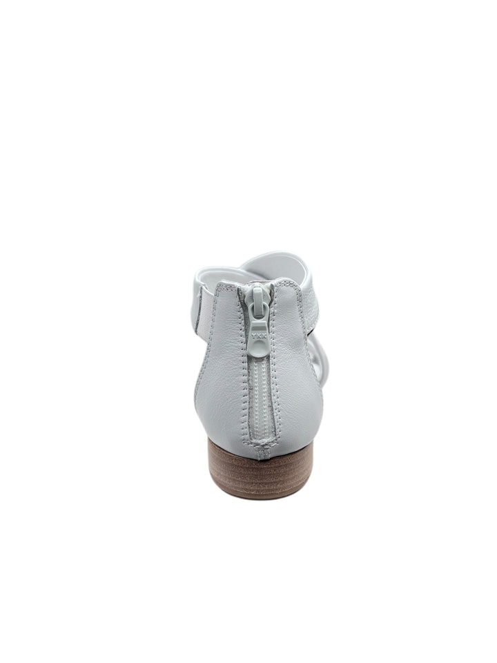 sandalo donna in pelle bianca