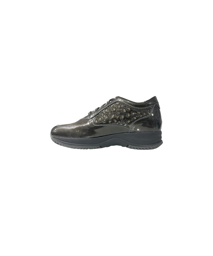 sneakers donna pelle lucida nero giardini art.13410d104 grafite
