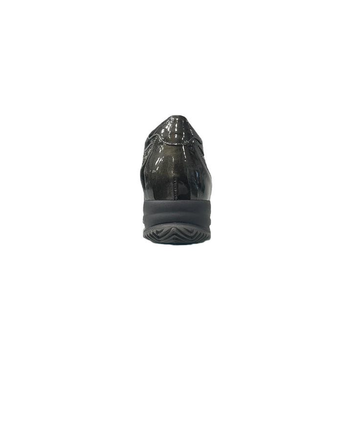 sneakers donna pelle lucida nero giardini art.13410d104 grafite