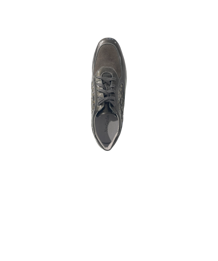 sneakers donna pelle lucida nero giardini art.13410d104 grafite