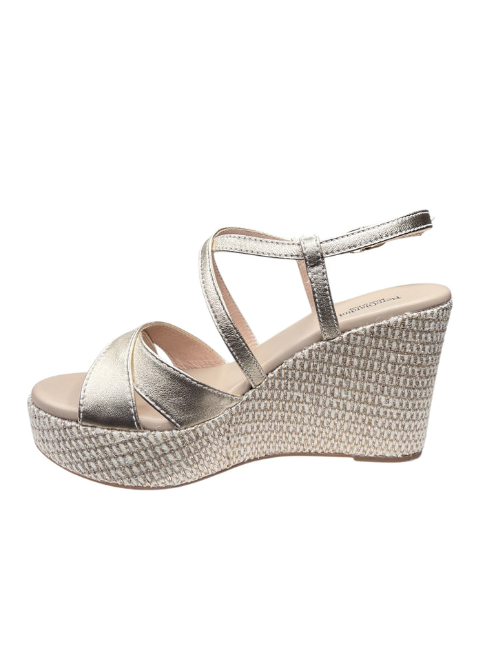 sandalo donna in pelle miele