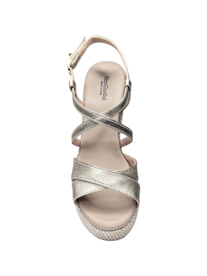 sandalo donna in pelle miele