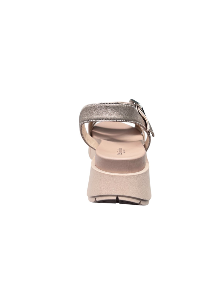 sandalo donna in pelle sand