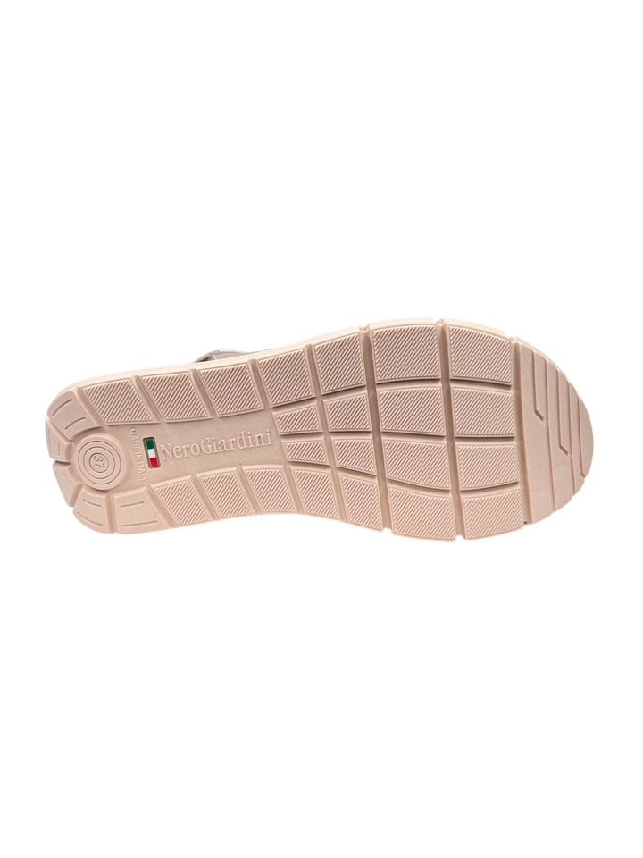sandalo donna in pelle sand