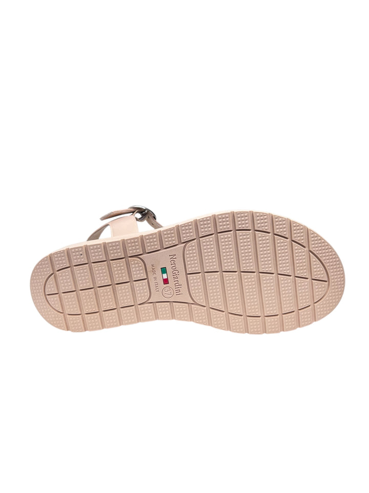 sandalo donna in pelle sand