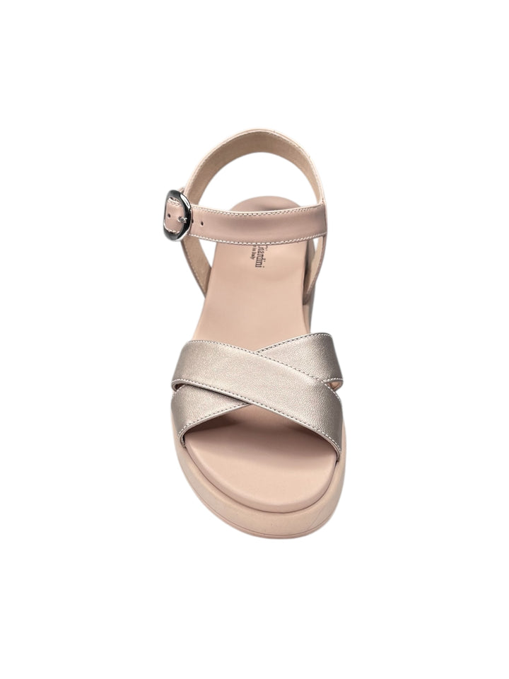 sandalo donna in pelle sand