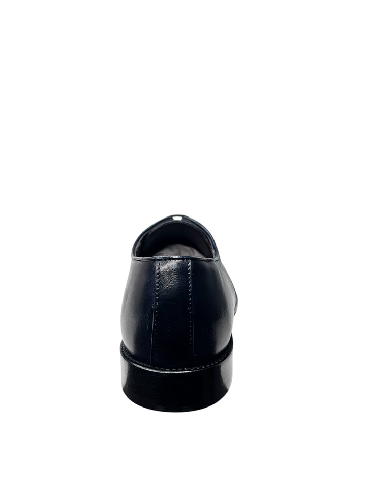 stringate uomo pelle  exton art.1374 blu