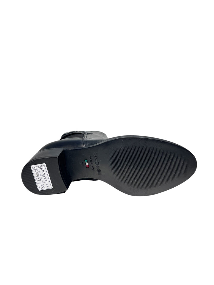 stivaletto donna pelle nero