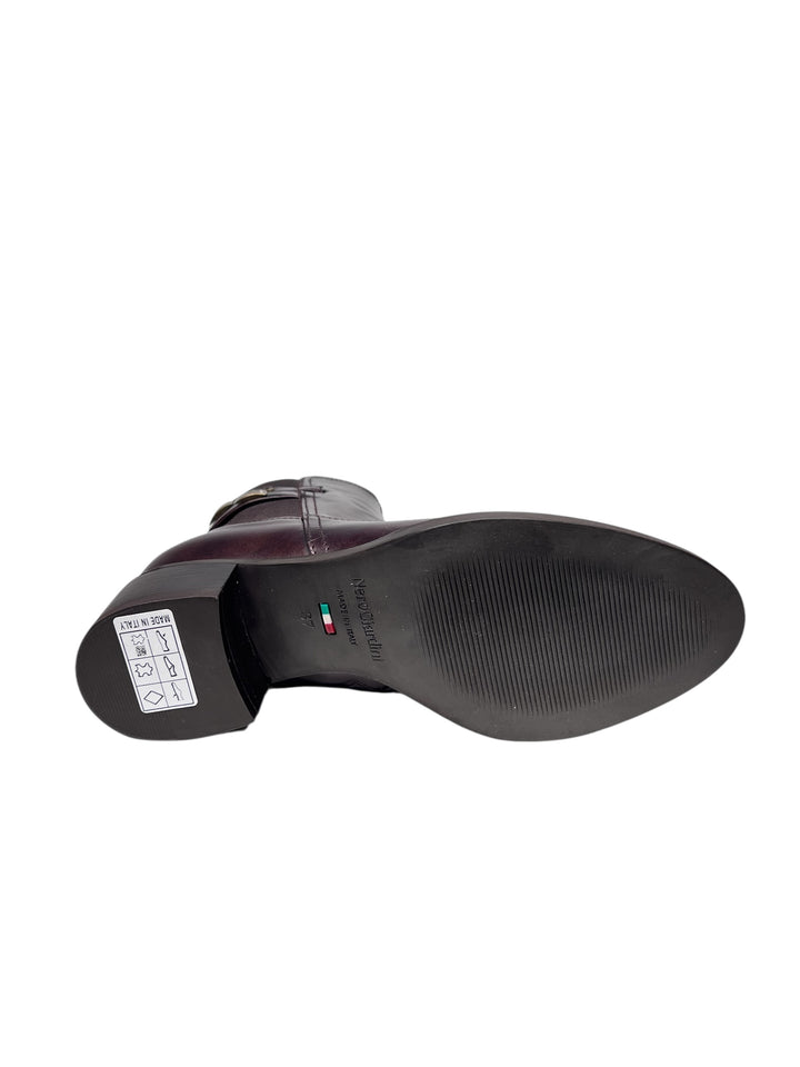 stivaletto donna pelle testa di moro