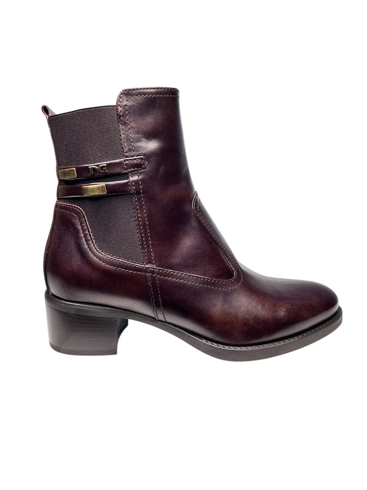 stivaletto donna pelle testa di moro