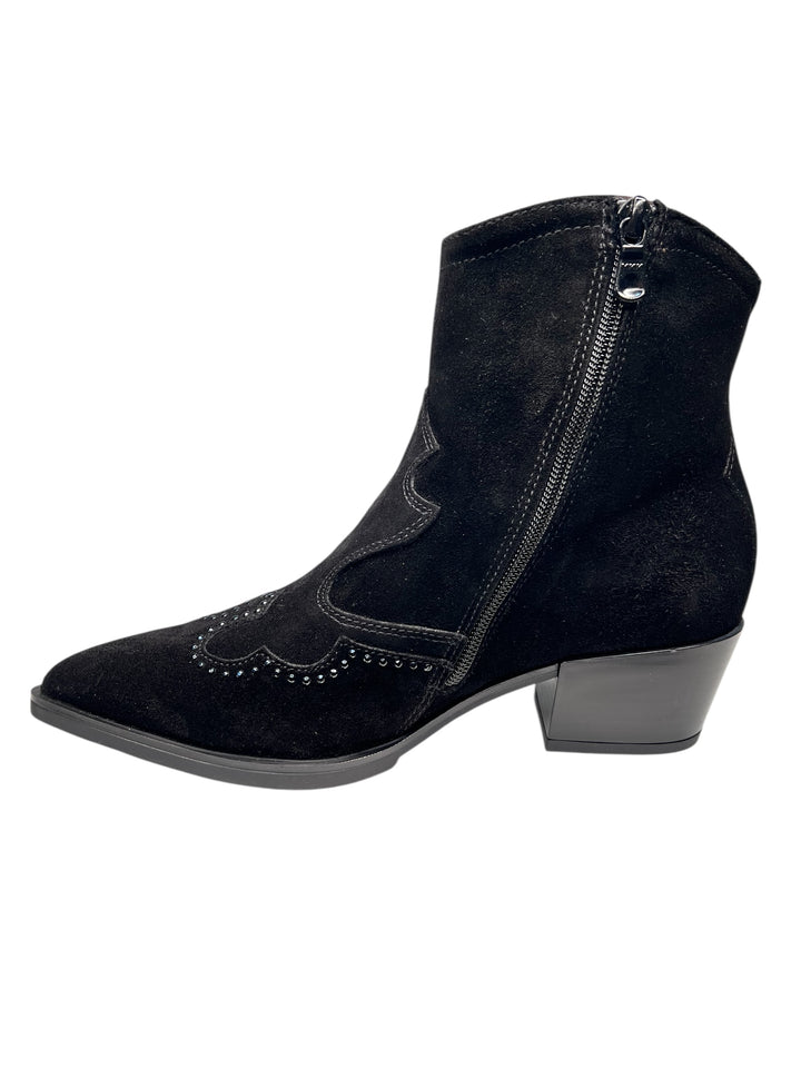 stivaletto donna pelle nero