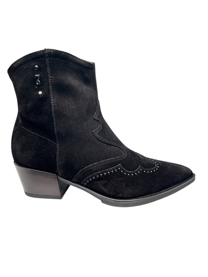 stivaletto donna pelle nero