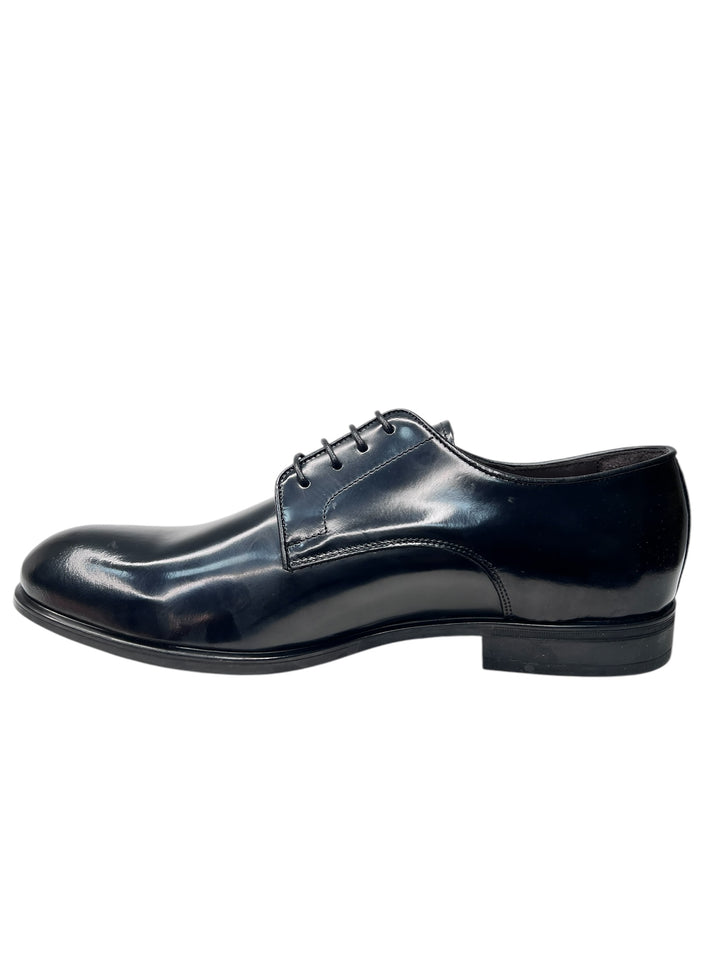 stringate uomo pelle  exton art.1394 nero