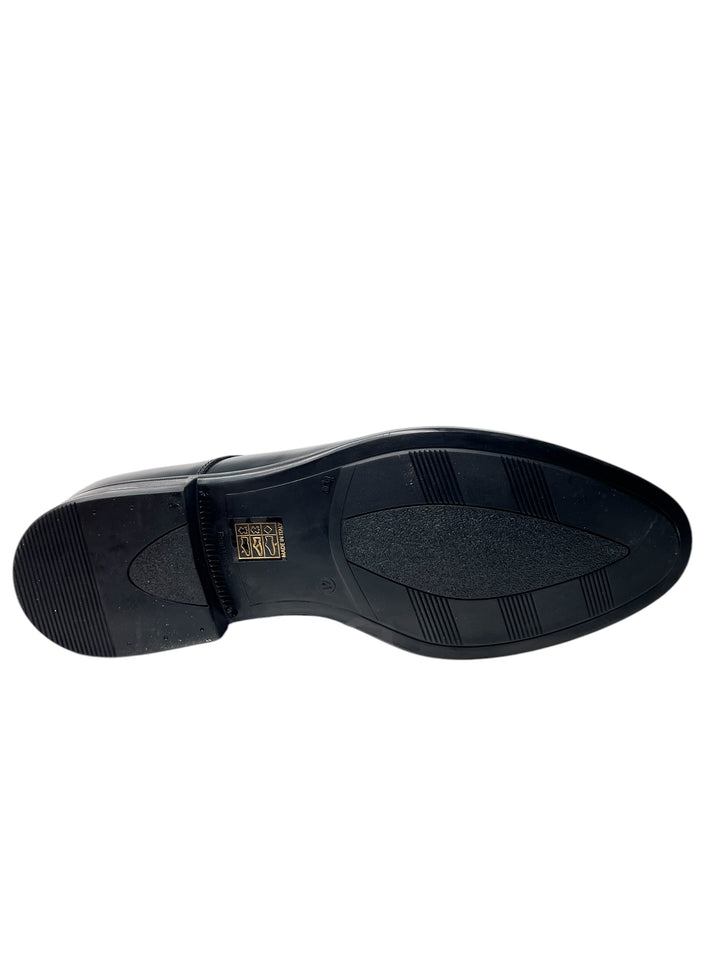 stringate uomo pelle  exton art.1394 nero