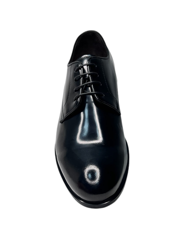 stringate uomo pelle  exton art.1394 nero