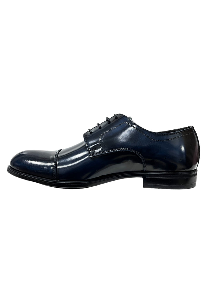 stringate uomo pelle exton art. 1395 blu