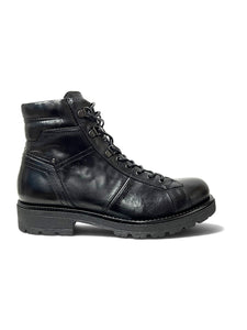 anfibio da uomo in pelle nero giardini art.i601400u100 nero