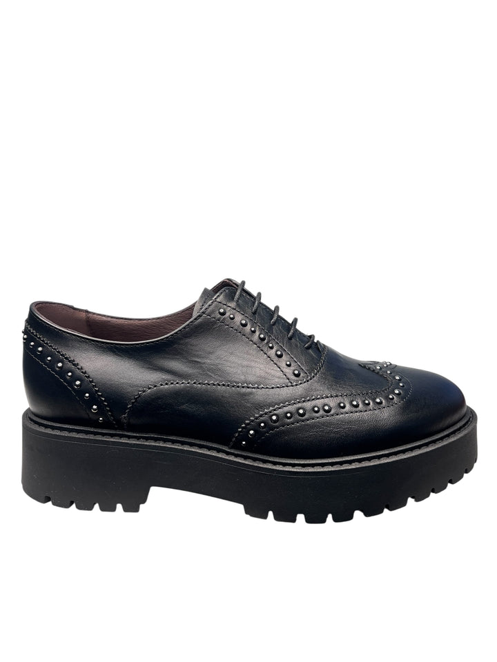 stringata donna pelle nero