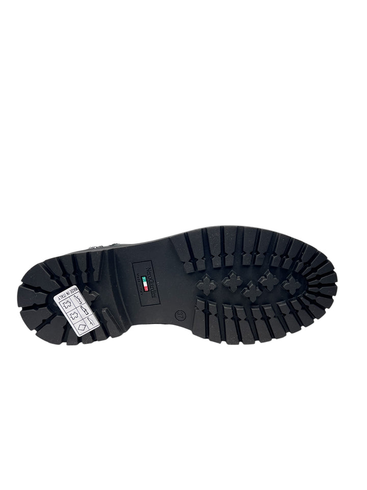 stringata donna pelle nero