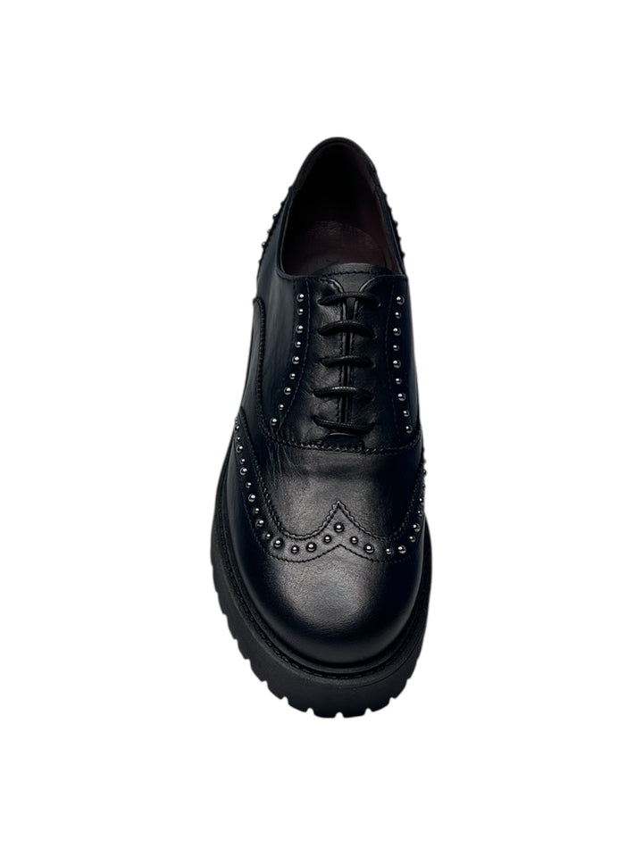 stringata donna pelle nero