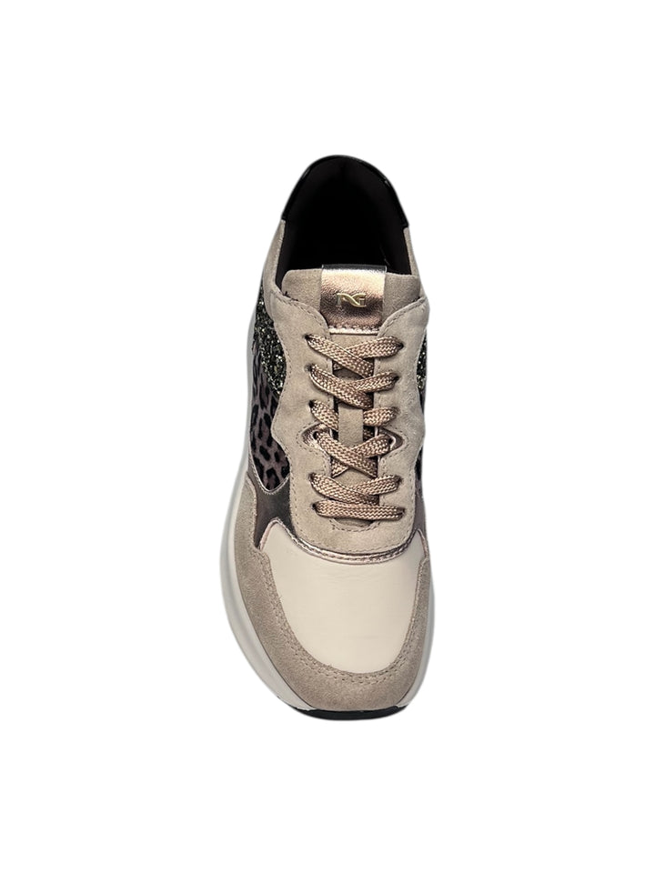 sneaker donna pelle sabbia