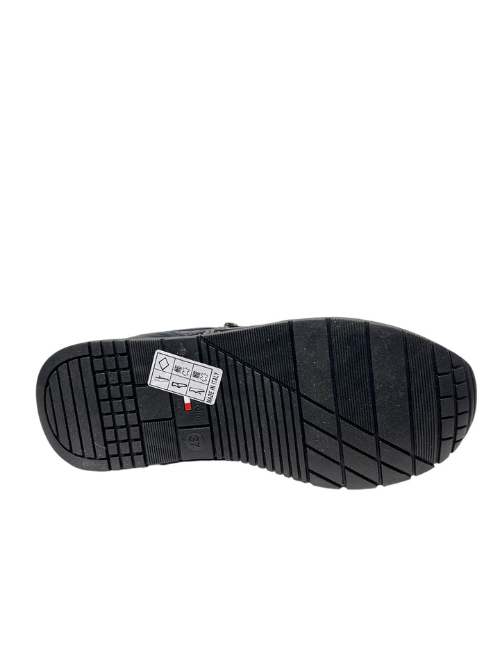 sneaker donna pelle nero