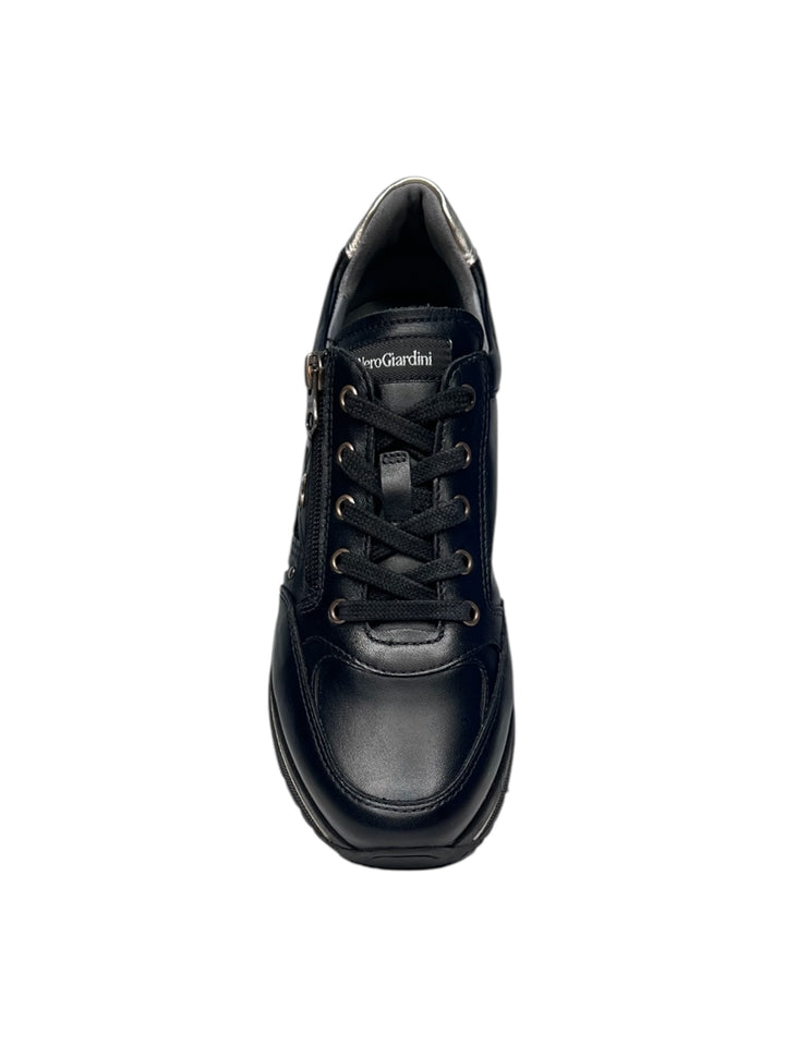 sneaker donna pelle nero