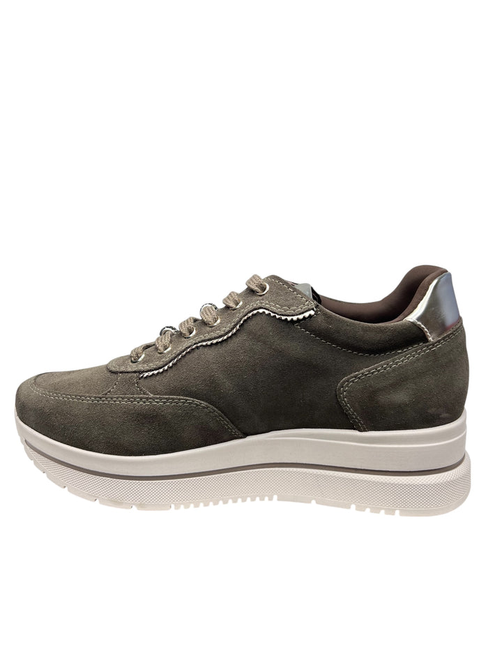 sneaker donna pelle bosco