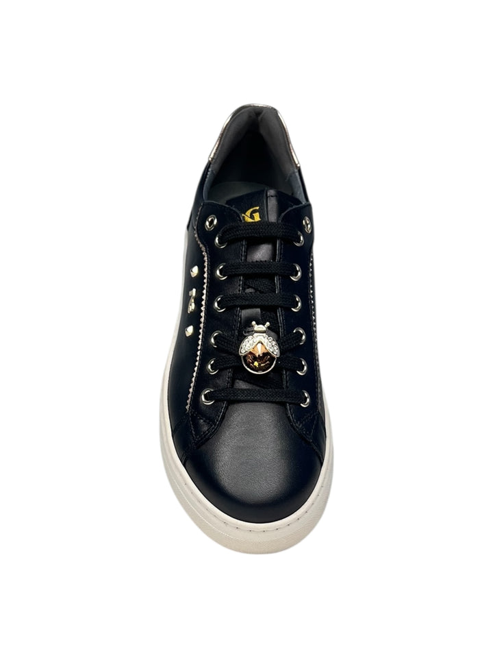sneaker donna pelle nero
