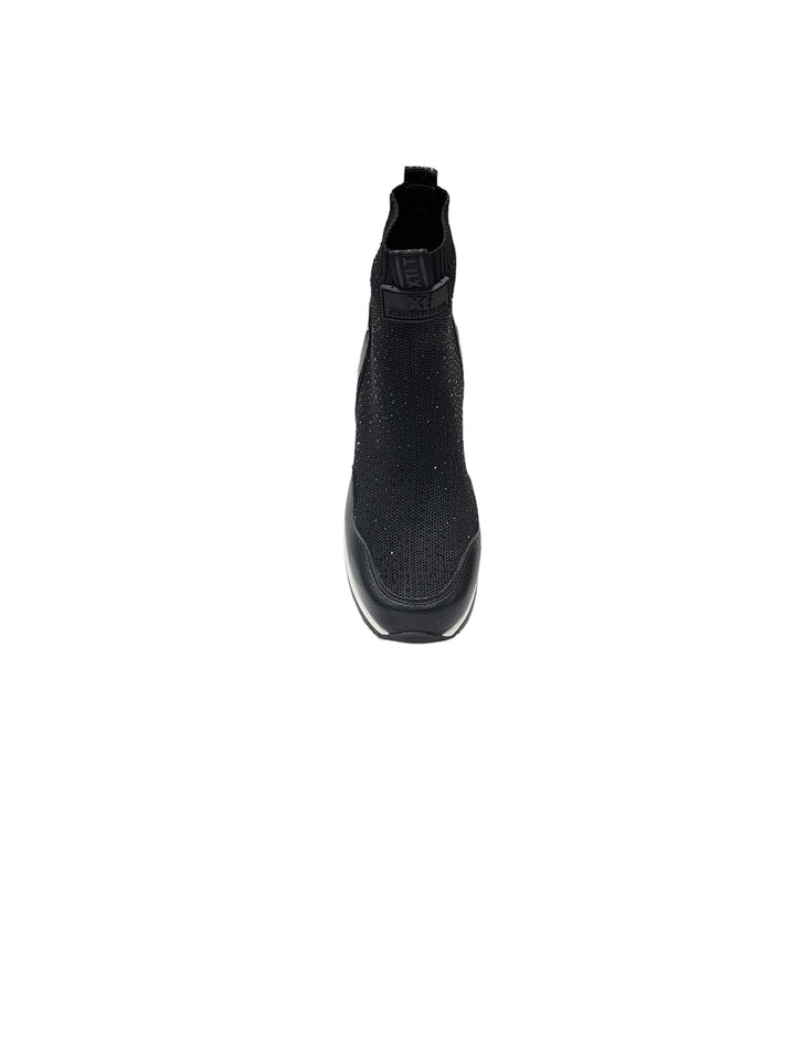 sneakers alte elasticizzate slip on donna xti art.14170101 nero