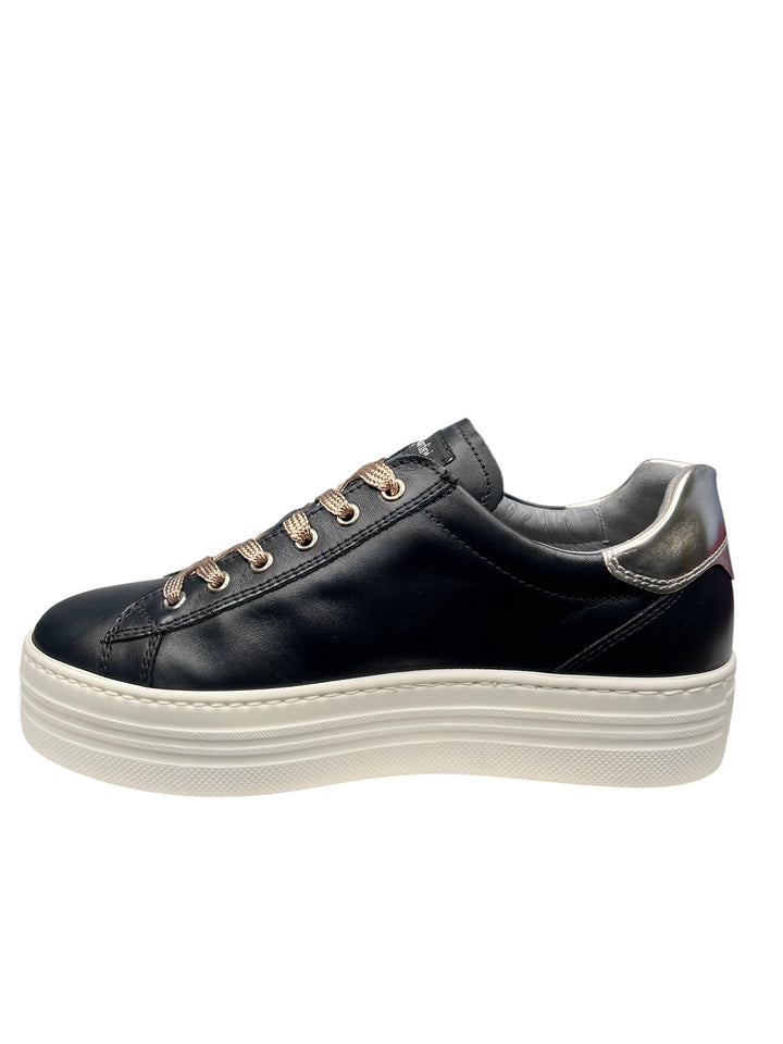 sneaker donna pelle nero