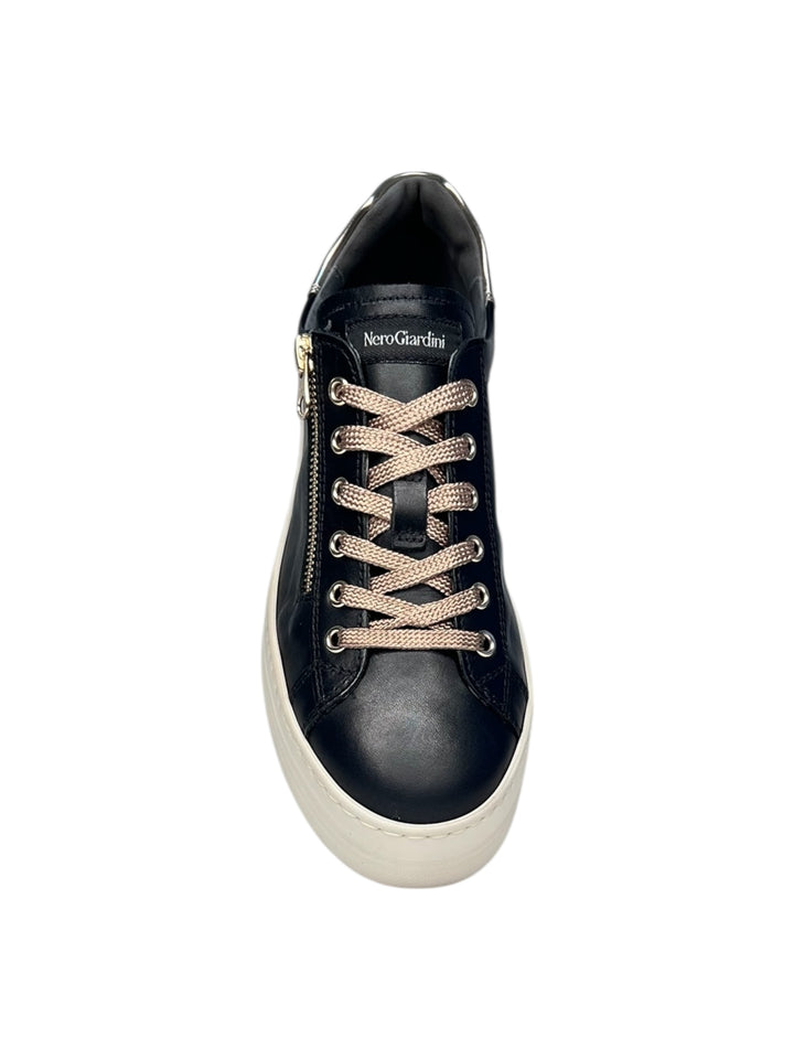 sneaker donna pelle nero
