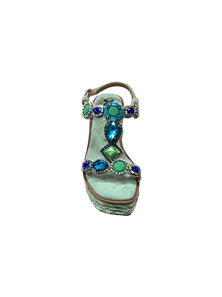 sandali gioiello donna zeppa xti art.14267603 acqua