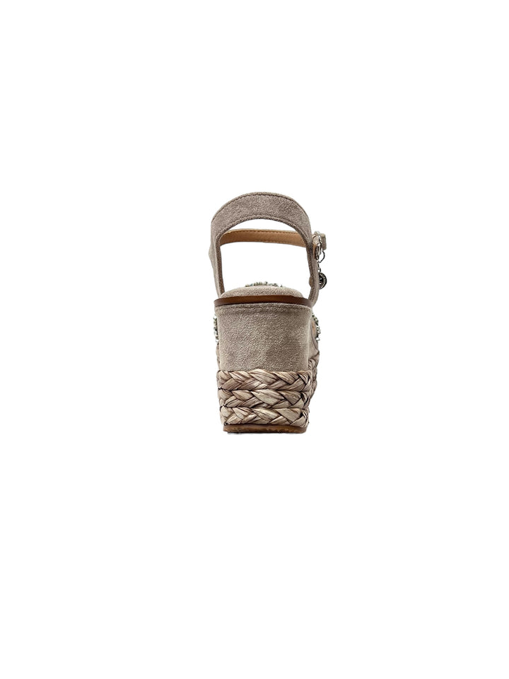 sandali gioiello donna zeppa xti art.14267703 beige