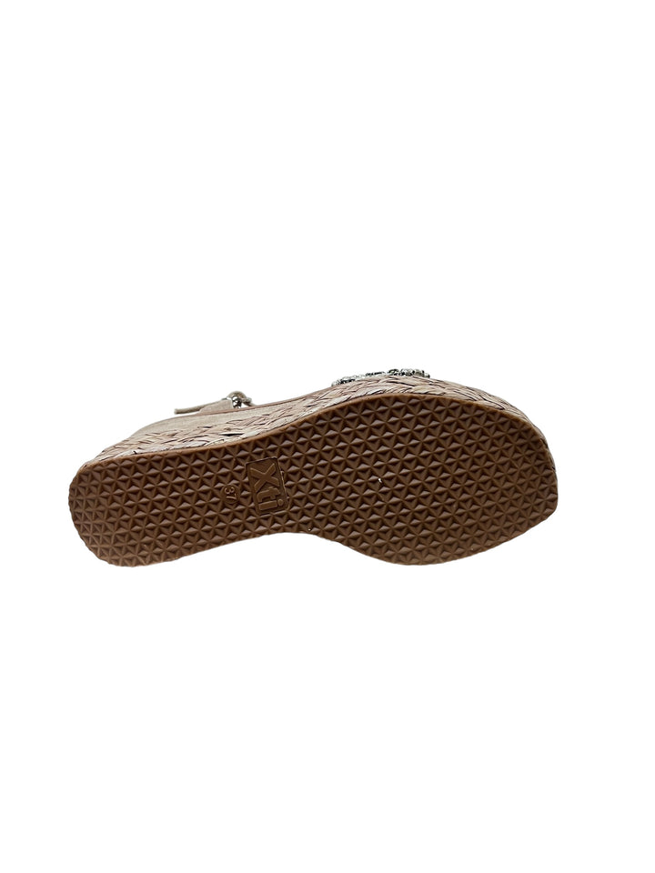 sandali gioiello donna zeppa xti art.14267703 beige