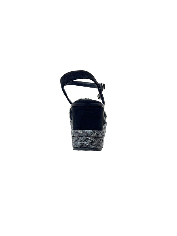 sandali gioiello donna zeppa xti art.14267705 nero