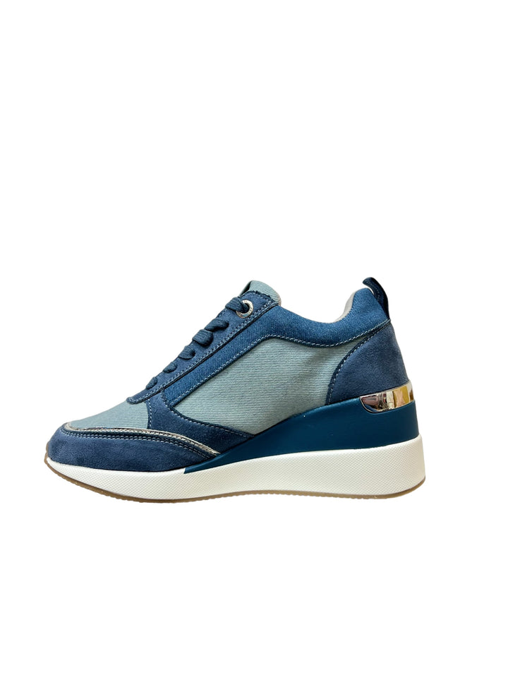 sneakers con zeppa donna vegan xti art. 14277001 jeans