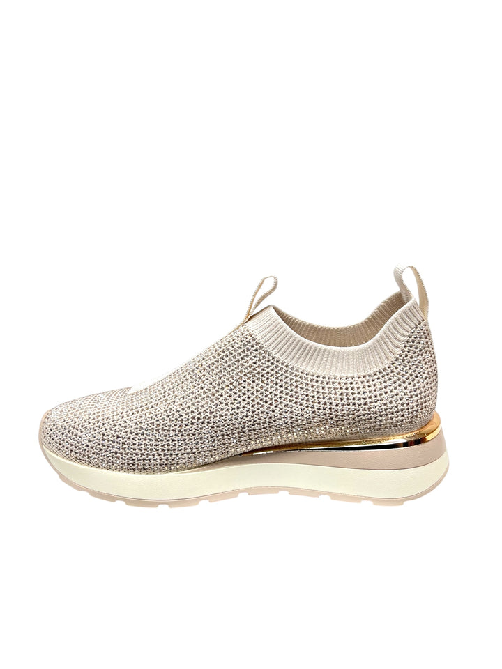 sneakers slip-on elasticizzate donna xti art.142964 beige
