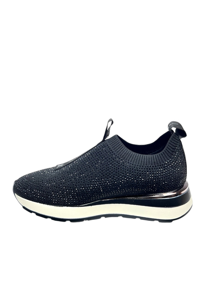sneakers slip-on elasticizzate donna xti art.142964 nero