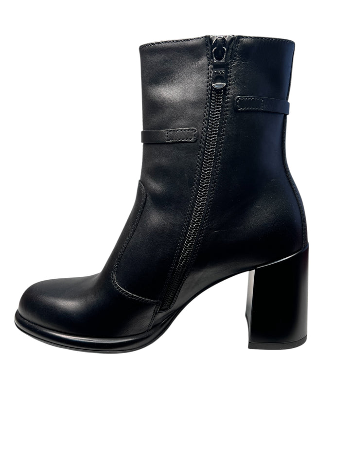 tronchetto donna pelle nero