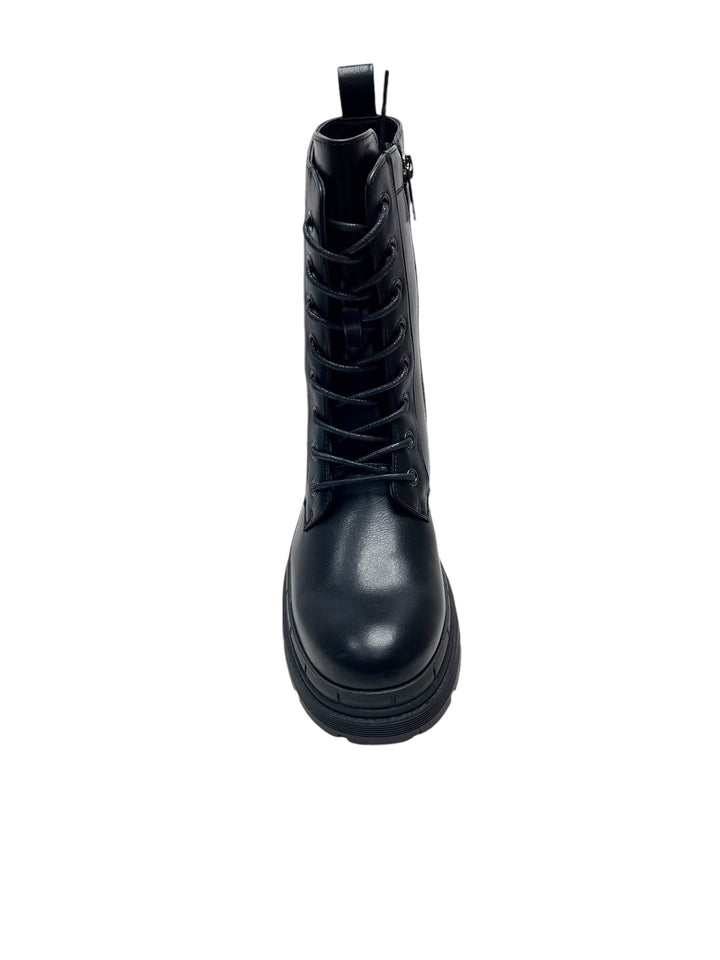 stivaletti allacciati donna vegan xti art.143306 black