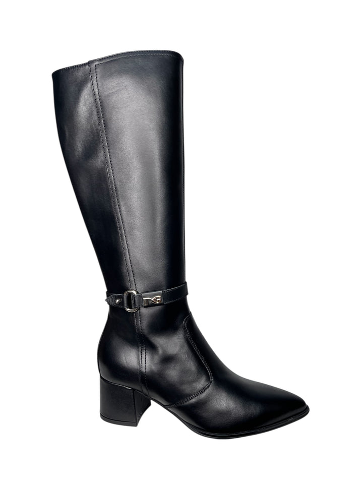 stivale donna pelle nero